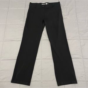 Betabrand Large Classic Dress Pant Yoga Pants Straight Leg Black